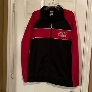 VTG Everlast Y2K Boxing Warm Up Full Zip Track Jacket Red & Black Men's XL
